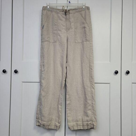 Calvin Klein 100% linen-lin pants, large - Picture 3 of 11